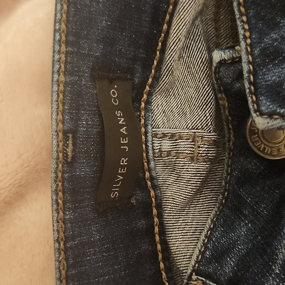 SILVER Slim Boot Cut Jeans, 29x35, Dark Wash, EUC - Picture 3 of 7